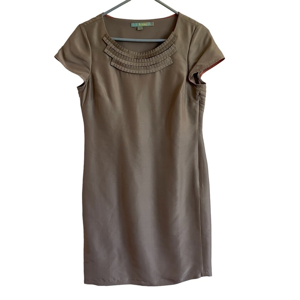 Boden 100% Silk Shift Dress, Size 4